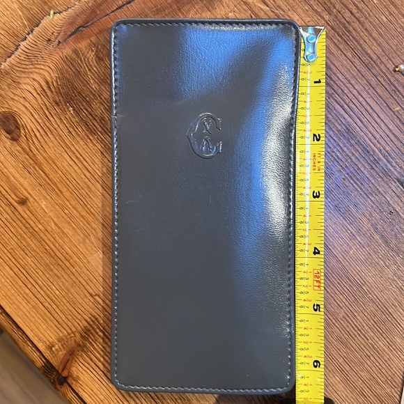 Philippe Charriol Gray Leather Eyeglass Case. New - Picture 5 of 5